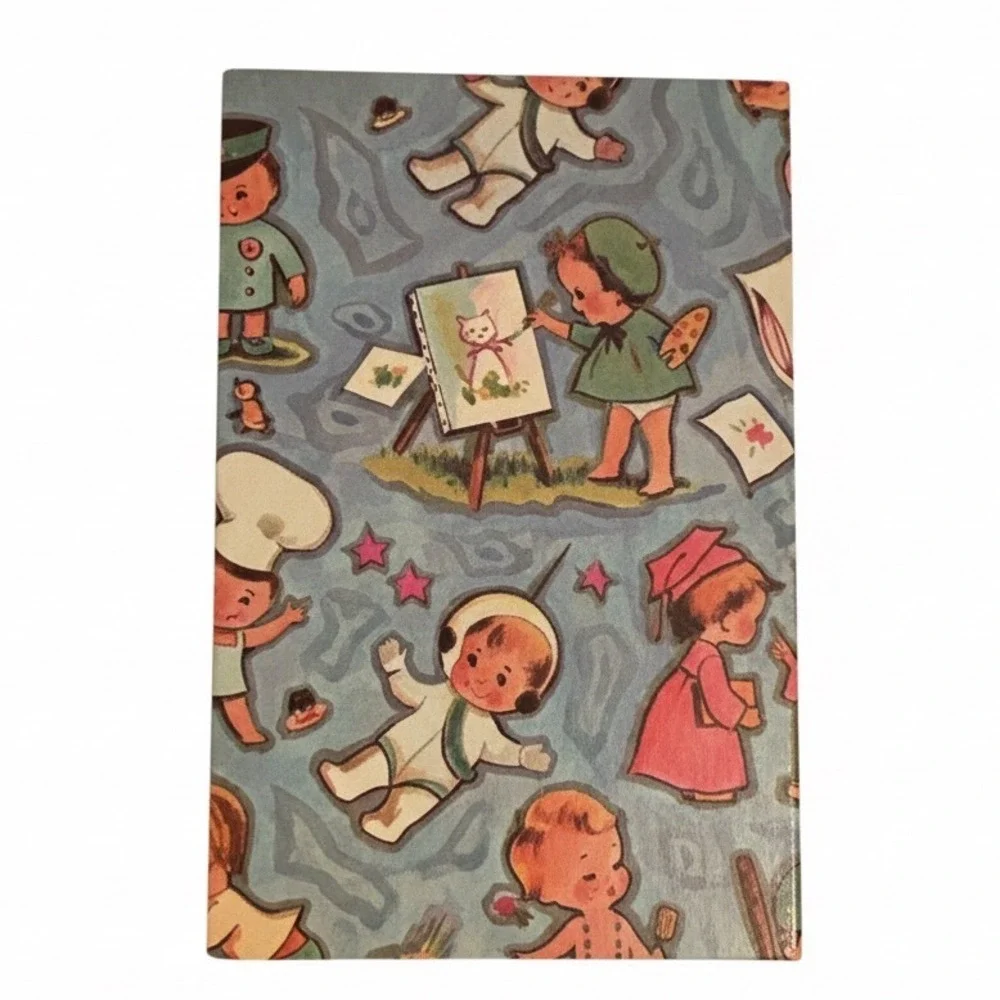 Vtg‎ Baby Sitter Address Book Instructions Guide Cartoon Keepsake Collectible